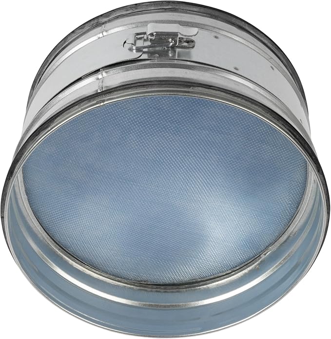 10" Inch Inline Round Duct Filter - G4 Class Filter with Mesh Screen - Dust Collection and Air Purification - Rigid or Flexible Vent Hose Filter