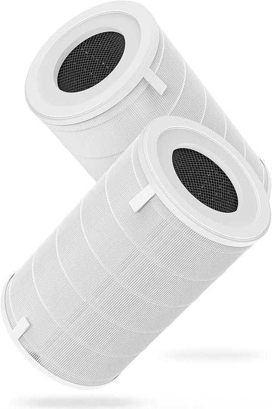 1000 Replacement Fiter Compatible with Air Doctor 1000 Air Purifier, Integrated High-Efficiency Filter, with Activated Carbon and Pre-filter, 2-Pack