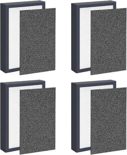 Nispira True HEPA Filter Replacement Compatible with GermGuardian FLT4100 Filter E Fits AC4100 Air Purifier Model 4 Filters