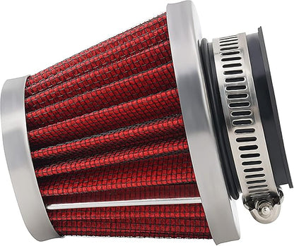 2PCS 42mm Universal Air Filter For GY6 125CC 150CC 200CC 250CC Dirt Bike ATV Quad Scooter Go Kart Compatible With Kawasaki Suzuki Yamaha PZ24 PZ30 Carburetor Moped Roketa Taotao for Motorcycle