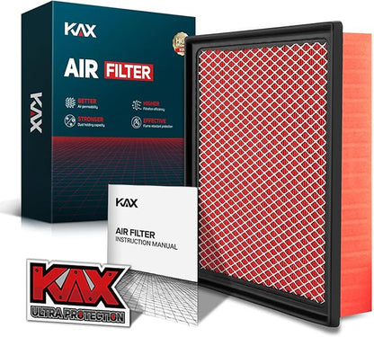 KAX Engine Air Filter CA11895 Compatible with 2016-2023 Toyota Tacoma V6 3.5L, 2013-2021 Toyota Tundra (Only After 9/13), 2014-2021 Toyota Sequoia V8 5.7L, Replace OE 17801-0P100 17801-0S020