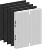 Improvedhand AP-1512HH Replacement Filter for Coway Airmega Puri-fier AP-1512HH-FP AP-1518R AP-1519P, 1 Pack H13 True High Efficiency &4 Pack Activated Carbon Pre-Filter, Replace Part # 3304899
