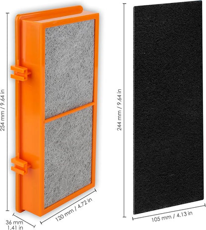 (12 Pack) AER1 Filter 4 HEPA Filters + 8 Carbon Booster Filters Compatible With Holmes AER1 Type Total Air Filter HAPE30AS-Smoke Grabber Filter, True HEPA Filter, Replacement Filter Accessories