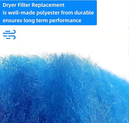 12-Pack Dryer Filter Replacement, Compatible with Better Vent Indoor Dryer Vent,Double Layer Filtration,Polyester Filters