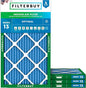 Filterbuy 14.5x27.5x1 Air Filter MERV 13 Optimal Smoke & Allergy Defense (4-Pack), Electrostatic Pleated HVAC AC Furnace Filters for Trane and American Standard (Actual Size: 14.25 x 26.25 x 0.75)
