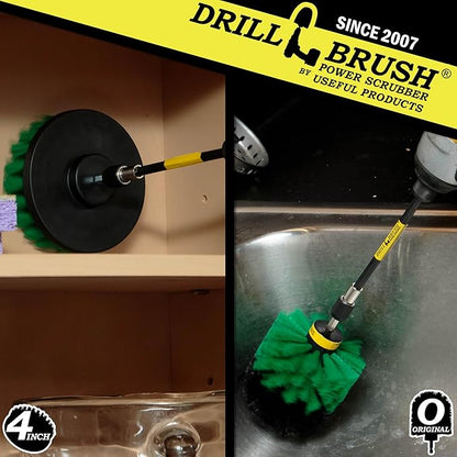 Kitchen Cleaning Supplies - Pots and Pans Cleaning Kit - Cast Iron Skillet Scrub Brushes - Deep Cleaning Kitchen Tools - Kitchen Sink Cleaning Brush - Air Fryer Scrubber Brush - Refrigerator Cleaner