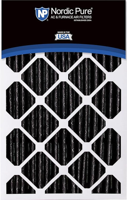 Nordic Pure 16x25x5 (15_3/4 x 24_3/4 x 4_3/8) Honeywell Replacement Air Filters MERV 12 Plus Carbon 2 Pack