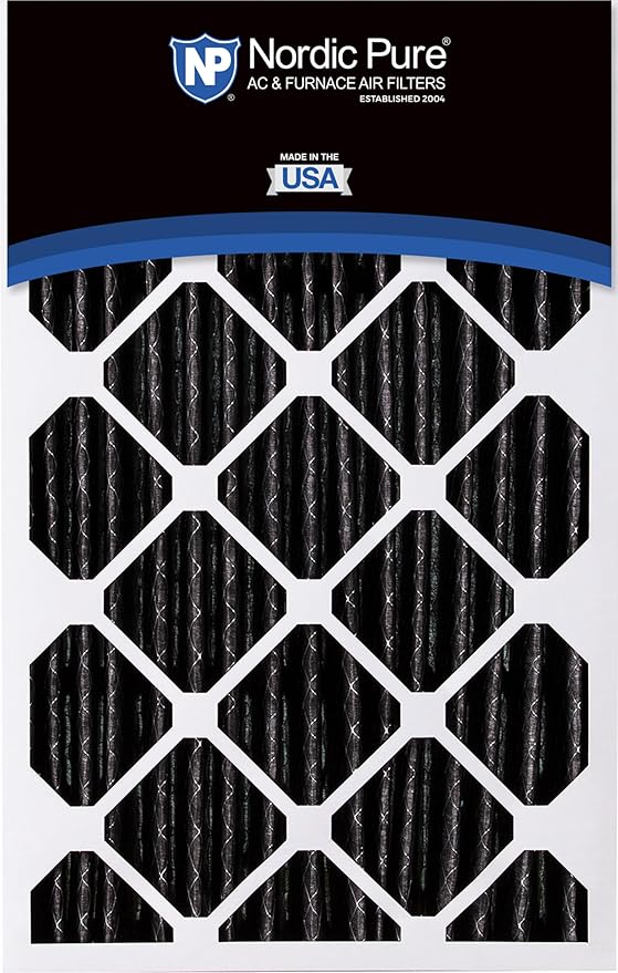 Nordic Pure 16x25x5 (Actual Size: 15 3/4 x 24 3/4 x 4 3/8) Honeywell Replacement Air Filters MERV 10 Plus Carbon 1 Pack