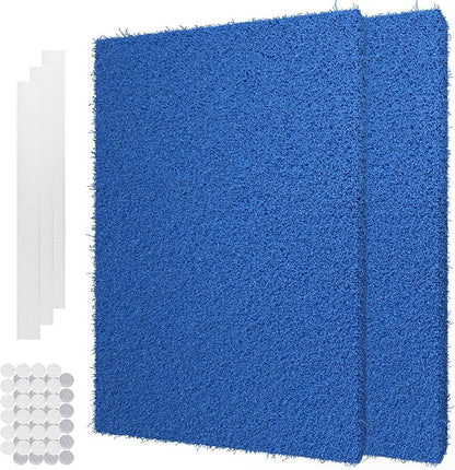 Reusable Air Filter 20x30x0.5,2 Packs Cut to Fit Furnace Filters,MERV 6 Electrostatic Washable Air Filter for HVAC,Mobile,Replacement Air Conditioner Filters,24 PCs Hooks