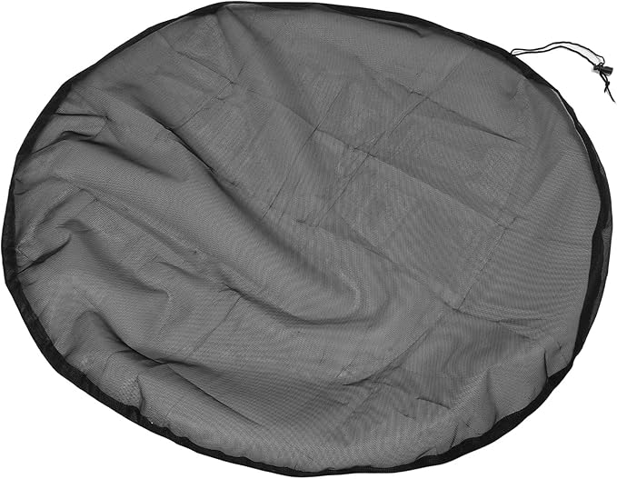 Rain Mesh Cover, Mesh Cover for Rain Barrels, Drawstring Leaf Filter Water Collection Buckets Tank Protector Outdoor Garden Net Screen to Keeps from Leaves and Debris (Dia