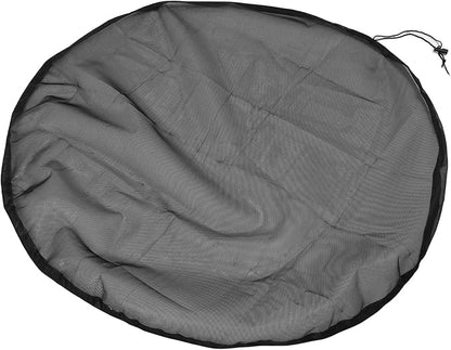 Rain Mesh Cover, Mesh Cover for Rain Barrels, Drawstring Leaf Filter Water Collection Buckets Tank Protector Outdoor Garden Net Screen to Keeps from Leaves and Debris (Dia