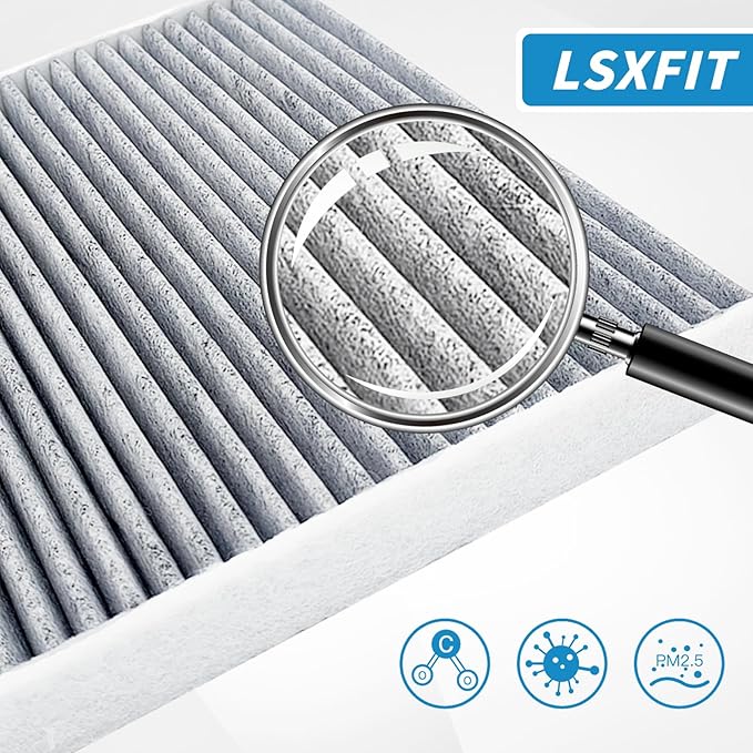 For Engine & Cabin Air Filter For Acura MDX 3.5L (2022-2024), Pilot 3.5L (2023-2024). Replacement for CP182, CF11182, 80291-T5R-A01, 1722061AA00.
