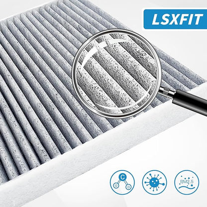 For Engine & Cabin Air Filter For Acura MDX 3.5L (2022-2024), Pilot 3.5L (2023-2024). Replacement for CP182, CF11182, 80291-T5R-A01, 1722061AA00.