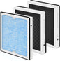770 HEPA & Activated Carbon Filter Compatible with AlorAir PureAiro HEPA Max/Pro 770 870 970 Air Scrubber, 2-in-1 Replacement 14.3x13.5x1.97, 3-Pack