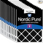 Nordic Pure 12x20x1 (Actual Size: 11 1/2 x 19 1/2 x 3/4) Pure Carbon Pleated Odor Reduction Furnace Air Filters 12 Pack