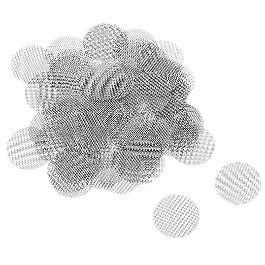 MECCANIXITY Pipe Screen Stainless Steel Screens, 5/8 Inch (15.8mm) Diameter for Pipe Filter, Pack of 60