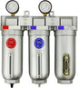 1" Inline Compressed Air Filter Desiccant Dryer Moisture Separator Trap Combo