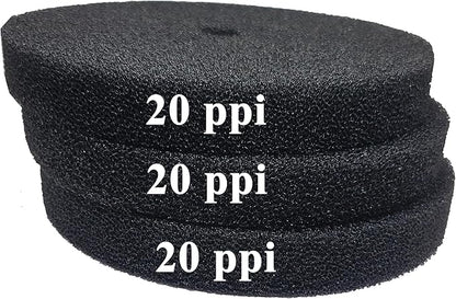 Aquarium Pond 5 Gallon Bucket DIY Bio Sponge Filter Media Pad Rounded 11x11 (20ppi 3 Pack)