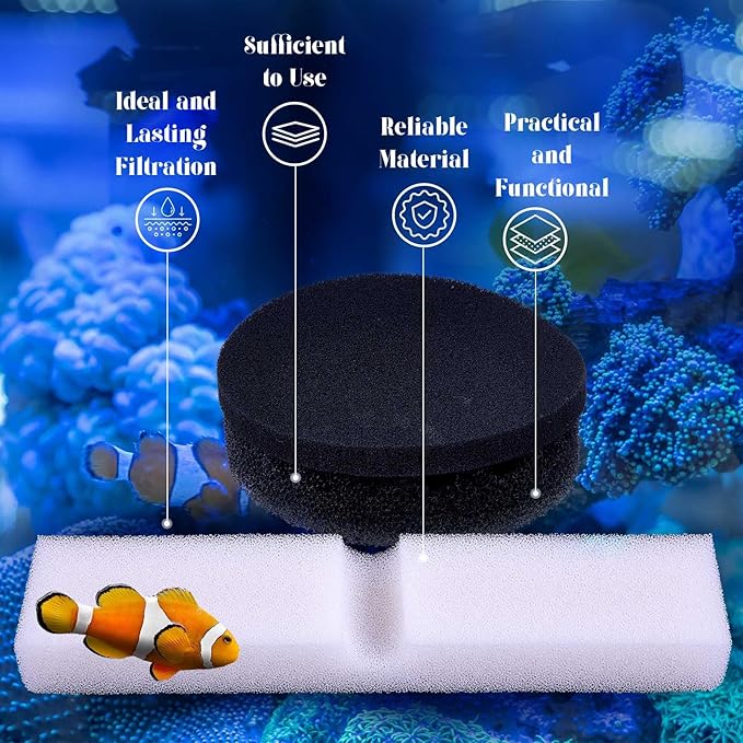 12 Pcs Aquarium Filter Media Kit Compatible with Fluval Fx4/fx5/fx6 Filter, Including Bio Sponge Pads, Carbon Foam Pad, Bio Sponge Block, Activated Carbon, Ceramic Rings, Silicone Lube