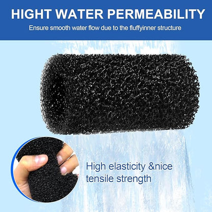 Pre Filter Sponge for Aquarium Shrimp Fry Fish Tank Filter Intake for Marina S10, S15 and S20 Filter,Imagitarium Replacement Filter Foam Cover Aquarium Filter Media Protects Baby Fish & Shrimp-8Pack