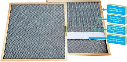 20X23X1 CARTER | MERV 8 | Lifetime HVAC & Furnace Air Filter | Washable Electrostatic | High Dust Holding Capacity