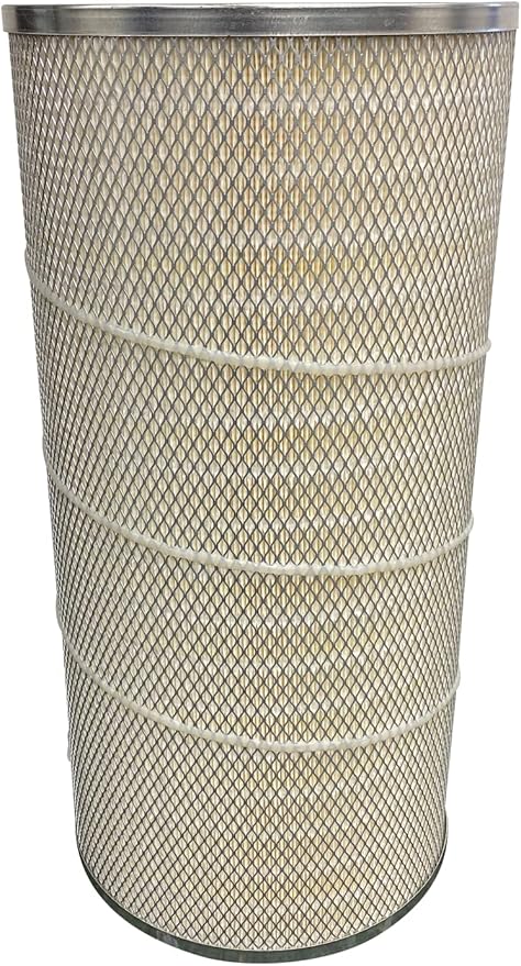Braden Filtration Dust Collector Filter - Height: 26" OD: 13.84" ID: 9.479" / Nanofiber FR Open-Open Pans - MADE IN USA