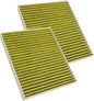 2PCS Capume Cabin Air Filter Replacement for CF11966, Sierra 1500 2019-2025, Silverado 1500 2019-2025, Yukon 2021-2025, Equinox 2018-2025, Blazer 2019-2025