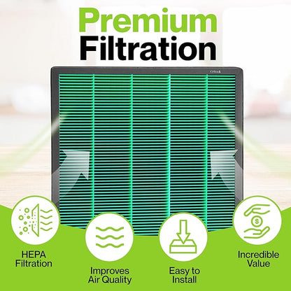 Durabasics Replacement Compatible with 400/400S Airmega Max 2, High Performance HEPA and Activated Carbon Filter for Air Purifier, 2-Pack