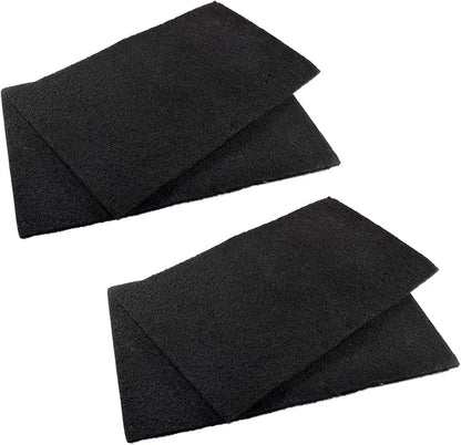 HQRP 4-Pack 18x10 Activated Carbon Filter Media Pad for Deep Blue Professional ADB41002 Carbon Pad Replacement (Cut to fit)