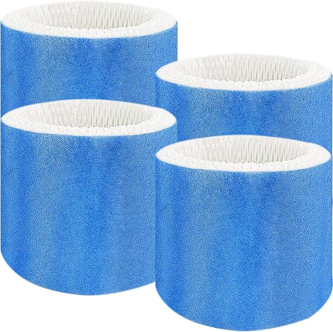 HC888 Humidifier Wicking Filter C Replacement for Honeywell HCM-890 HEV-320, Walgreens HC-888 HC-888N HCM-890 HEV-320 Series & Duracraft D88 DCM-200 DH-890 Cool Mist,4Pack Blue
