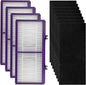 (12 Pack) AER1 Filter 4 HEPA Filters + 8 Carbon Booster Filters Compatible With Holmes AER1 Type Total Air Filter HAPF300AP True HEPA Filter, Performance Plus, Replacement HEPA Filter Accessories