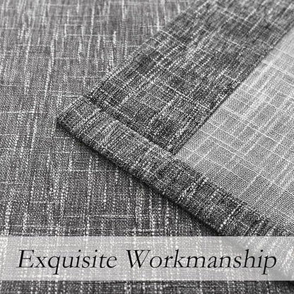 Ombre Light Filtering Door Curtain 100" Extra Wide Gradient Print on Rayon Blend Fabric Window Treatment for Sliding Patio Door with 14 Grommets, Cream White to Light Gray, 100" x 84", 1 Panel