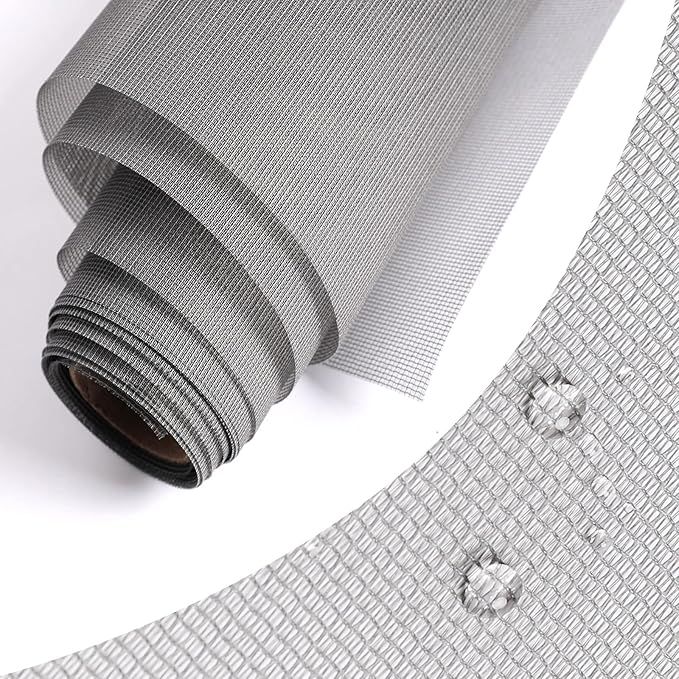 High Density Screen Pollen Proof Net Dust and Pollen Proof Screen Mesh Replacement Door and Window Mesh(61"x168")