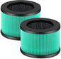 2 Pack MK01 MK06 Air Filter Replacement Compatible with Aroeve MK01 MK06, ToLife TZ-K1 and Kloudi DH-JH01 Filter, Pet Dander Version, Green