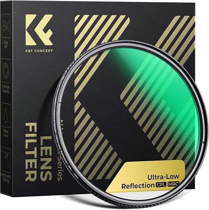 K&F CONCEPT 95mm Ultra-Low Reflectivity Polarizers Filter, 28 Multi-Layer Coatings Ultra-Slim HD Circular Polarizing Camera Lens Filter (Nano-X Series)