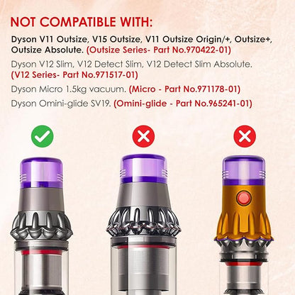 3 Pack V11 Filters Replacement for Dyson, Vacuum Filters Replacement Compatible with Dyson V11 Animal Torque Drive Complete V15 Detect Cordless Vacuum, Replace Part # 970013-02