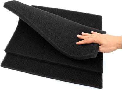 Aquarium Filter Bio Sponge Pad, Foam Sponges Filter Media, Cut fit it Filter Accessories for Fish Tanks and Ponds (18"x18"x0.8" (50PPI) 2 PACK)