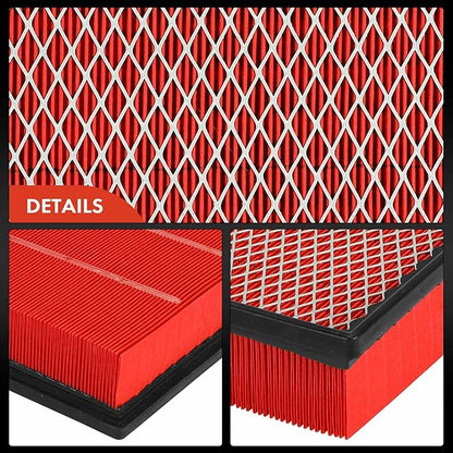 A-Premium Pre-oiled Engine Air Filter Compatible with Chevy, GMC & Cadillac Models - Silverado, Suburban, Tahoe, Cheyenne, Sierra, Yukon, Escalade, Avalanche, C3500HD