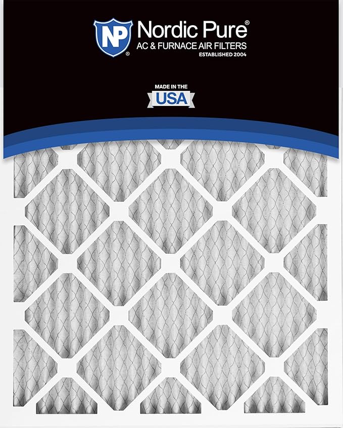 Nordic Pure 20x25x1 (Actual Size: 19 1/2 x 24 1/2 x 3/4) Pleated MERV 13 Air Filters 24 Pack