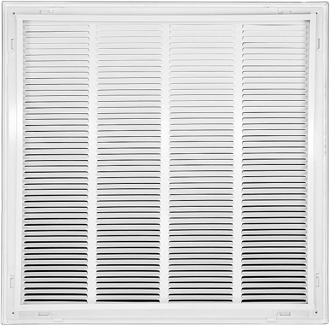 Venti Air 24" X 24" Steel Return Air Filter Grille - Removable Face/Door for 1 inch Filters - HVAC Duct Cover Grill (2-3 Business Day Delivery) [Outer Dimension: 26.5"W X 26.5" H]