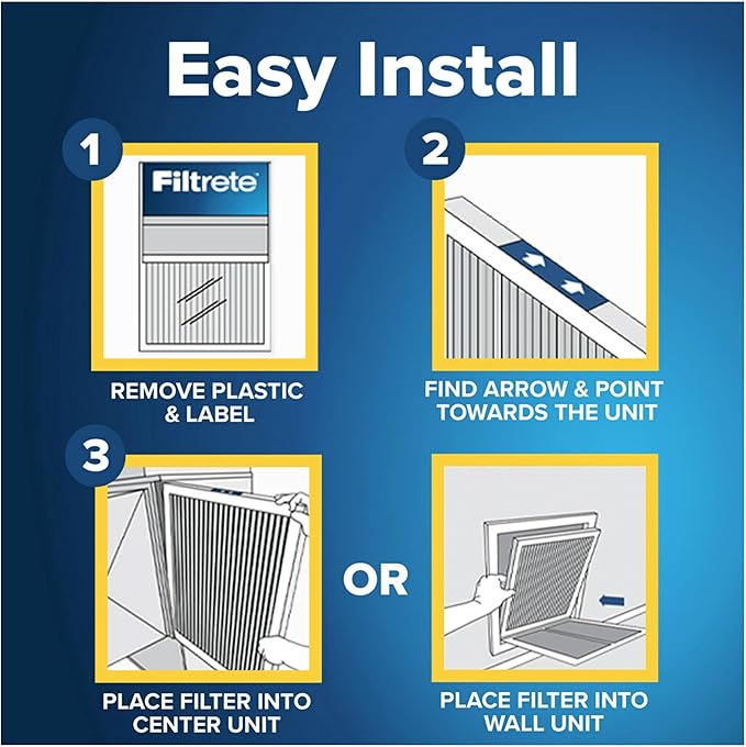 Filtrete 14x24x1 AC Furnace Air Filter, MERV 12, MPR 1500, CERTIFIED asthma & allergy friendly, 3 Month Pleated 1-Inch Electrostatic Air Cleaning Filter, 2-Pack (Actual Size 13.81x23.81x0.78 in)