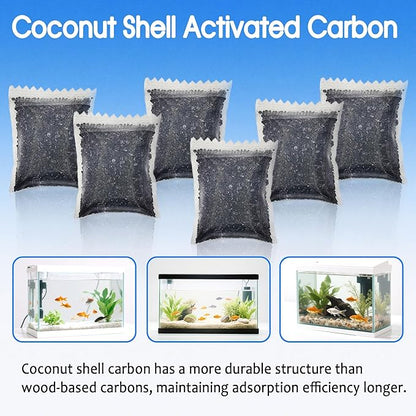 xcivi 9PCS Accessories Compatible with Marineland Magnum ML90770 Canister Filters, Media Filter Bags Activated Carbon, Polishing Internal Canister Filter for MarineLand Magnum Micron Cartridge PA0140