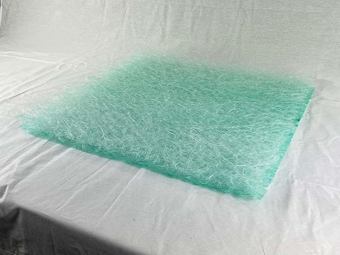 wioboy Paint Booth Exhaust Filter Pad, 20.5" x 20.5" (100/case) 15 Gram Fiberglass Paint Arrestor for Spray Booth