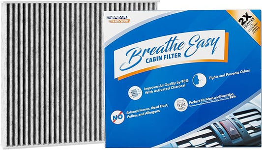Spearhead Odor Defense Breathe Easy AC & Heater Cabin Filter | Fits 2018-25 Wrangler, 2020-25 Gladiator Like OEM | Up to 25% Longer Lasting w/Activated Carbon (BE-450)