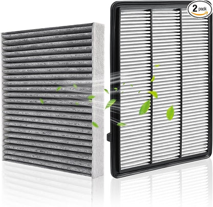 Engine & Cabin Air Filter for Infiniti QX50 2.0L 2019-2025, QX55 2022-2025 Air filter for Car Replacement 165465NA1C 272775NA1A Automotive Accessories-2 Pack
