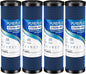 1 Micron 2.5" x 10" Whole House CTO Carbon Water Filter Cartridge Replacement for Under Sink Water Filter System, Dupont WFPFC8002, WFPFC9001, FXWTC, SCWH-5, WHEF-WHWC, WHCF-WHWC, AMZN-SCWH-5,4Pack