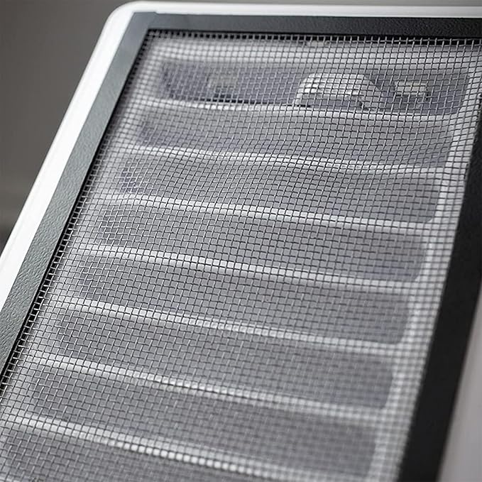 2Pcs Floor Register Cover Trap, 5x9 Inch Magnetic Air Vent Filter Floor Vent Covers Screen for Home, Dustproof Mesh Filters Net Trap Keeps Flies, Coin, Pet Hair, Food Out Covers