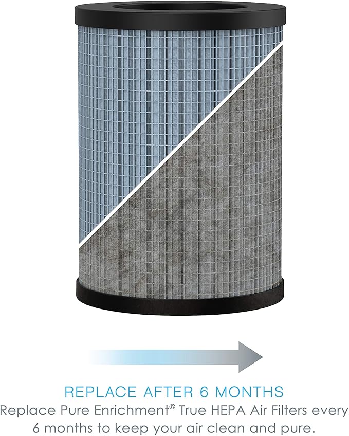 Pure Enrichment® Genuine 2-in-1 True HEPA Replacement Filter for the PureZone™ Mini Portable Air Purifier (PEPERSAP)