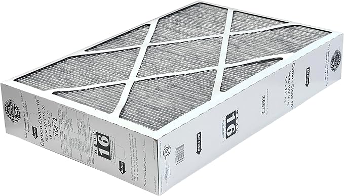 Lennox Healthy Climate Lennox X6672 16x25x5 Healthy Climate Carbon-Clean MERV 16 Filter Bundle with Same Day Supply Filter Change Reminder Magnet (2-Pack) 2 Count (Pack of 1)