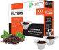 PARTY BARGAINS 300 Compact White Coffee Filter Liners – Disposable, Compatible with Keurig Brewers & K-Cup Reusable Pods, Single-Serve Paper Filters